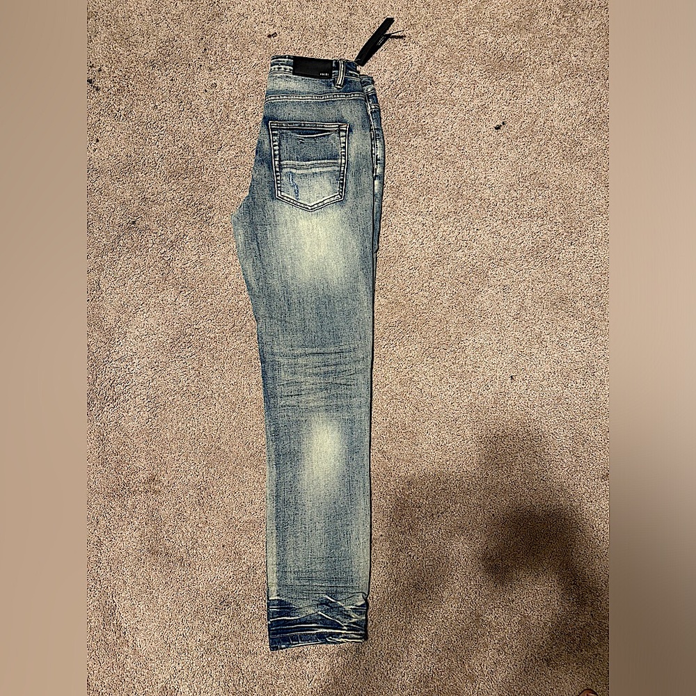 Men's Light Wash Slim Fit Amiri Jeans size 32